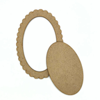 Oval ramme