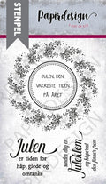 Papirdesign stempel - Julekrans