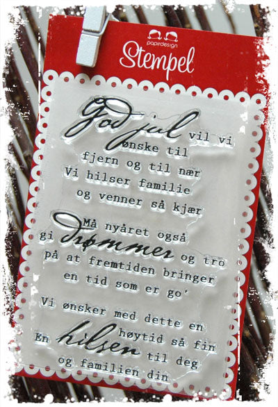 Papirdesign stempel - Høytid så fin