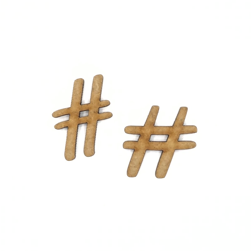 Hashtag (#) - flere valg