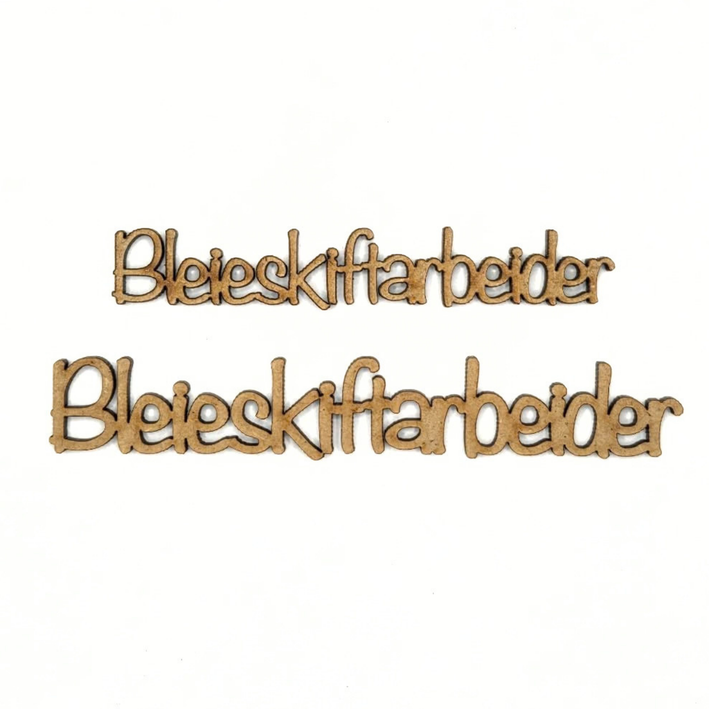 Bleieskiftarbeider - to størrelser