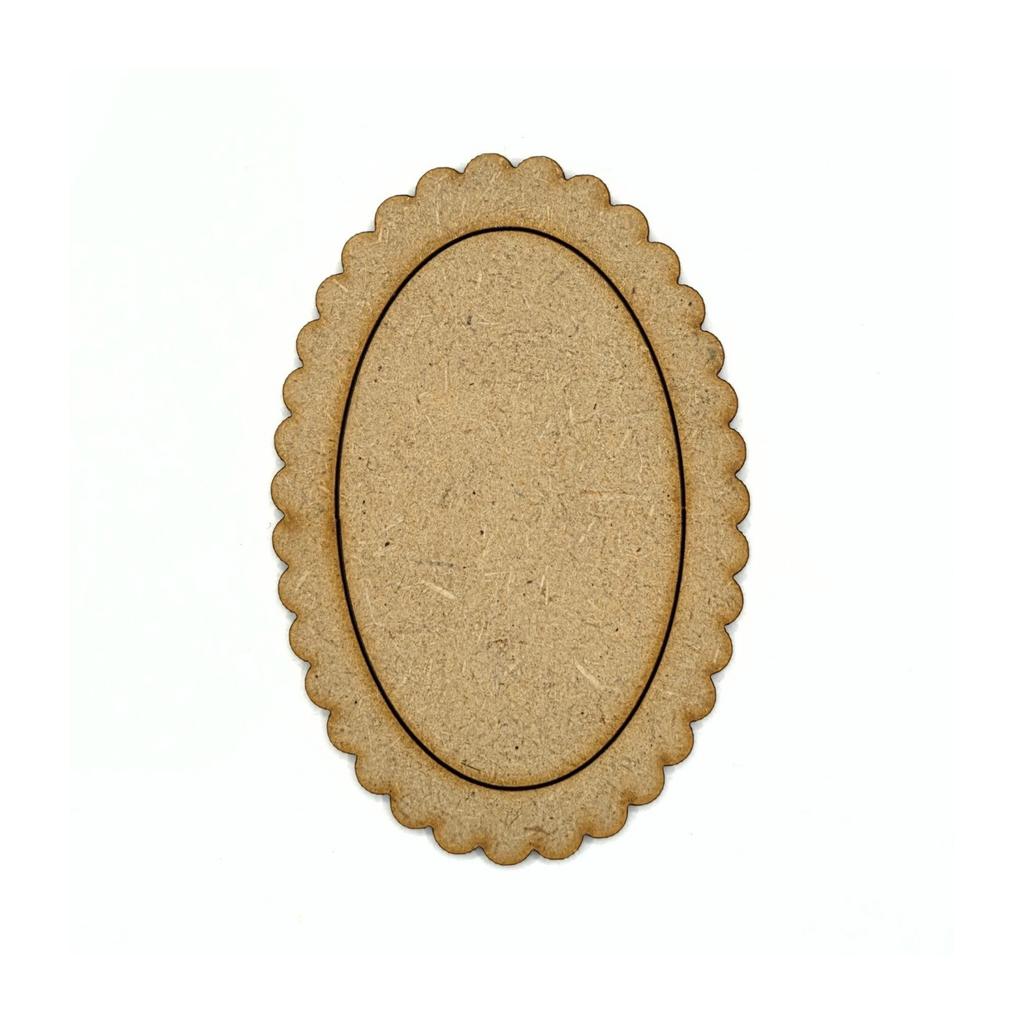Oval ramme