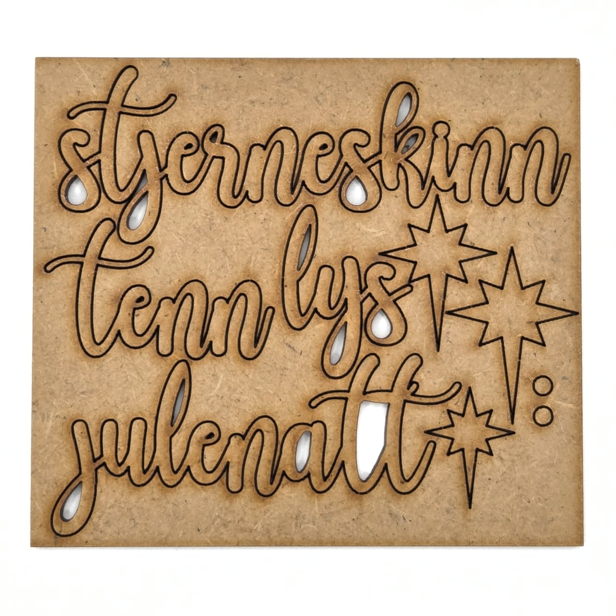 Stjerneskinn - juletekster på plate